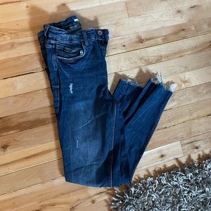 Zara High Rise Skinny Crop